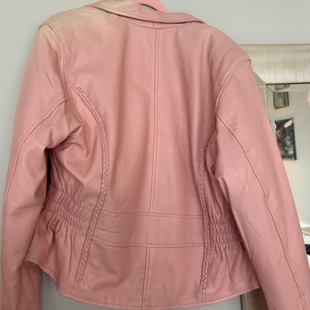 Pink Leather Jacket - Picture 2 of 3